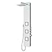 Price comparison product image Luxury White Glass Shower Panel Rain Massage System Thermostatic