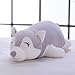 Produktbild Huschi Puppen, Plüsch-Spielzeug, Hundekissen, Puppen Super-Meng, senden Mädchen Geschenke, Schlaf faul Kissen 55 cm (hochwertige Daunenbaumwolle - mit Reißverschluss) Grey Hustle