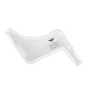 Bombay Shaving Company Beard Shaper Tool With Comb For Men, Home And Salon Use, Men Beard Accessories (Transparent)