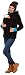 Zeta Ville - Women's Top Maternity Hooded Sweatshirt Babywearing Carrier - 032c (Black, UK 16/18, 2XL)