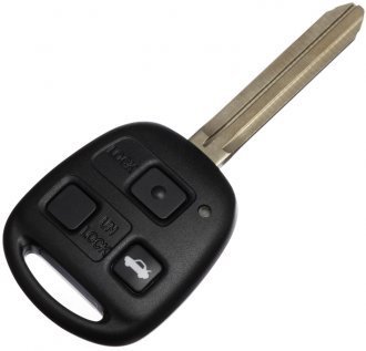 Pro-Plip CLE plip Compatible avec Toyota Camry Land Cruiser avensis 4runner Avalon celica Corolla 3 Boutons Coque telecommande