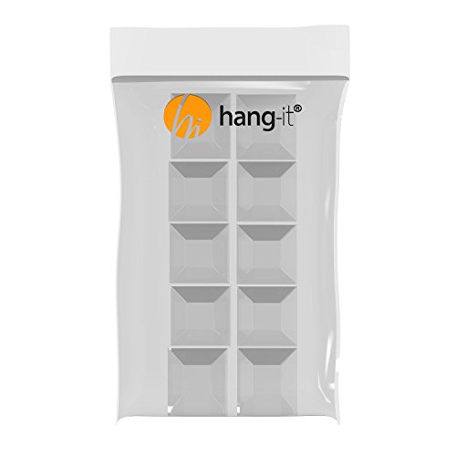 Wandpuffer in transparent – Set 10 Stück Abstandshalter aus PU – selbstklebend – 20mm x 7,5mm von Hang-it - 2
