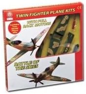 Battle of the skies Twin Fighter Plane Kit Hang Pack with pull back motors- 2 Planes in each pack!