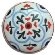 OnlineHub Interior Door Knobs Ceramic And Metal , Multi, Set Of 10