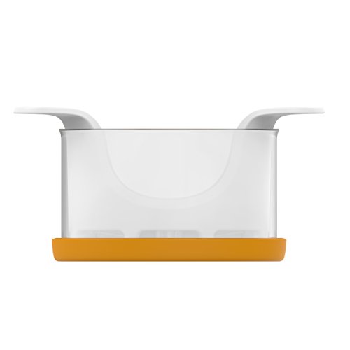 Fiskars Apfelteiler mit Behälter, 16,4 x 12,7 x 7,8 cm, Kunststoff/Stahl, Functional Form, Weiß/Orange, 1016132 - 3