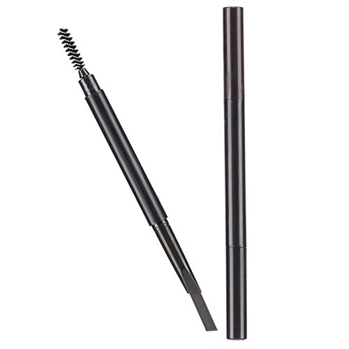 Trillycoler Automatisch Wasserdicht Gedrehte Make Up Stift Eyeline Augenbrauenstift + Pinsel (Licht Kaffee 3#)
