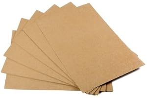 EAST-WEST TRADING GMBH Cartoncino, 25 fogli, DIN A4, cartone naturale, di alta qualità, 320 g, marrone