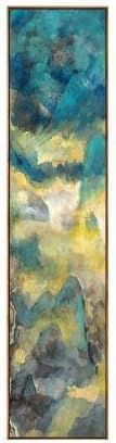 HZF-Living room hotel four abstract oil painting, decorative painting, model room hung painting,d,27 * 112 Murals