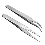 BeautyLife Eyelash Extension 1-set of Straight & Curved Tweezers
