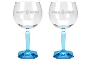 BOMBAY SAPPHIRE-BOMBAY SAPPHIRE Bombay Sapphire Lot de 2 verres à gin avec ballon, verres à gin tonic