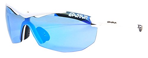 eassun La Piuma I Gafas De Sol, Unisex, Blanco/Azul, S - eassun
