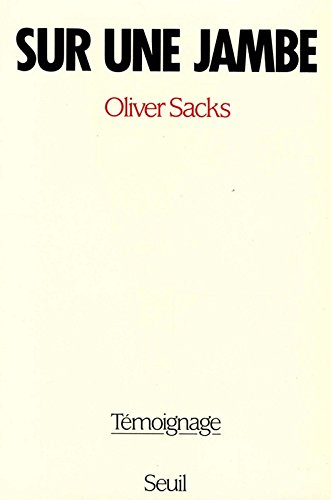 Couverture du livre de Sur une jambe. Témoignage
