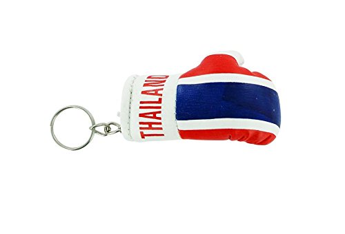 Preisvergleich Produktbild Schlüsselanhänger Schlüsselanhänger-Flagge Thailand. thai "Boxhandschuhe-Flagge