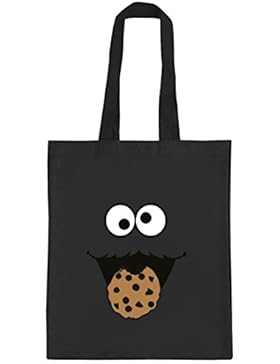 Lustiger natur Jutebeutel Stoffbeutel Blue Monster