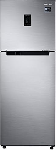 Samsung 324 L 2 Star Inverter Frost Free Double Door Refrigerator(RT34M5538S8/HL, Elegant Inox, Convertible)