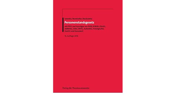 Personenstandsgesetz verwaltungsvorschrift Personenstandsgesetz verwaltungsvorschrift