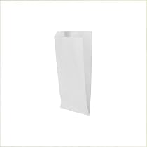 1000 Sacchetti Di Carta Bianchi 12x26 Cm – Alimentari, Soffietto, Made In Italy, Contatto Alimentare