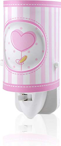 Dalber Sweet Light Luz nocturna infantil enchufe led E14, Rosa
