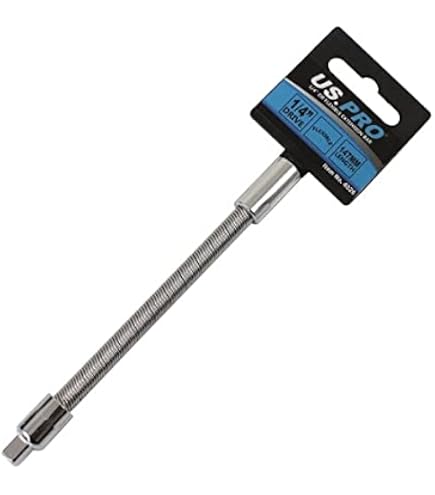 360° Flex Rod 1/2" Drive Impact Extension – 250mm (10") Flexible Shaft, 72-Tooth Ratchet, CR-V Steel, For Electric Wrench, Tight Spaces, Automotive & DIY