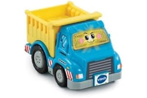 CAVERNEDESJOUETS Tut tut Owen Camion Benne, Version FR - vehicule interactif, City Chantier - bolides Serie Pro 2/6 Ans - Set Voiture et Une Carte Animal