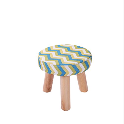 Taburete Taburetes de tela de madera sólida Taburetes de sofá Moda Creativa Taburetes de casa Zapatos Taburetes de calzado Bancos