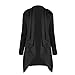 Produktbild Damen Strickjacke FORH Frauen langarm Strickjacke Mantel Cover Up Pullover Jacke Wasserfall Oversize Cardigan super cool Trench coat Hersbt übergangsjacke Outwear (S, Schwarz)
