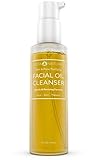 InstaNatural Facial Oil Cleanser - Best Deep Pore Cleansing Oil, Moisturizer & Makeup Remover - Great for Acne, Dry or Sensitive Skin, Day or Night - With Natural Sunflower & Rosemary Seed Oil - 4 OZ