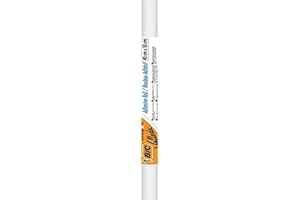 BIC Velleda Rouleau Adhésif Effaçable à Sec 45x50 cm - Blanc, Parfait pour L'Ecole ou le télétravail, Bordure Blanche, x1