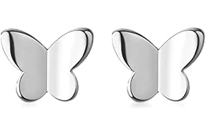 SLUYNZ 925 Orecchini a Farfalla in Argento Sterlina per le Donne Ragazze Adolescenti Orecchini a Perno Minuscoli