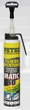 Petec 97720 Silikondichtung Matic SD, 200 ml, Schwarz