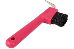 Shires EZI-GROOM Hoof Pick/Brush Pink