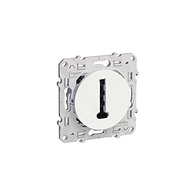 Schneider Electric prise téléphone en t - blanc - fixation par vis - schneider odace