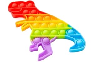 Ranzah Fidget Tyrannosaurus Toy |Push Pop Bubble Sensory Poppet Toys For Kids And Adults| Rainbow Popper Pop Up Toys For Fun|Autism Special Needs Silicone Stress Reliever Fidget Toys (Tyrannosaurus)