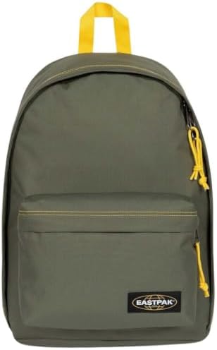Eastpak Out of Office Zaino 27L (44 x 29,5 x 22 cm), scomparto laptop 13–15”, zaino scuola e lavoro resistente e idrorepellente con spallacci imbottiti - KONTRAST KHAKI YELLOW
