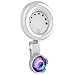 Produktbild NOBLJX Mobile Phone Lens Mit wiederaufladbarer LED-Ring Self-Timer Lampe 3 Modes Adjustable Brightness Mobile Phone Fill Light 20X Macro Lens + 180 Wide-Winkel Lens,White