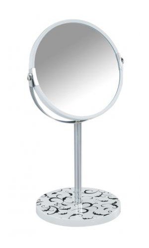 WENKO Kosmetik-Standspiegel - Kosmetikspiegel Ø 17 cm - 100% & 300 % - Badspiegel - Spiegel - Rasierspiegel
