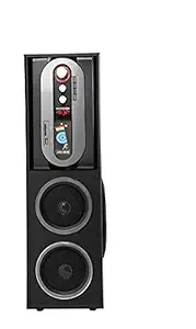 WOODVOX Home Theater Tower Jawan 1.0 Bluetooth Multimedia Home System Speaker with 1 Subwoofer 5.25 Inch 2 Speaker Connect with Remote USB Sd Card Aux Cable