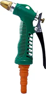 R Dabhi High Pressure Garden Hose Nozzle Water Spray Gun for Car, Bike and Motorcycle Wash, Green