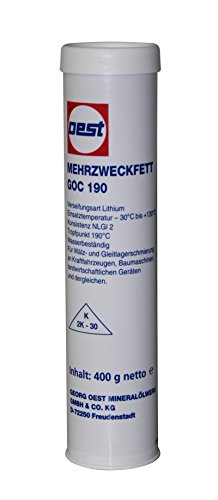 Fettpresse mit Zubehör + 2 x Fettkartusche -a 400g – Mehrzweckfett Kartusche Handhebel Einhand - 6
