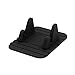 Produktbild sourcing map Schwarz rutschfest Silikon Handy Tablett Halter Stand Pad für Auto Büro Haus