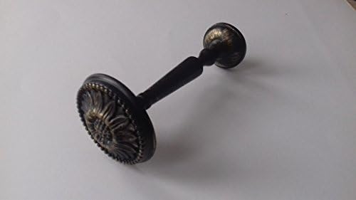 Camomile Curtain Holdbacks - Vintage Black 120mm/55mm (Pack of 2)