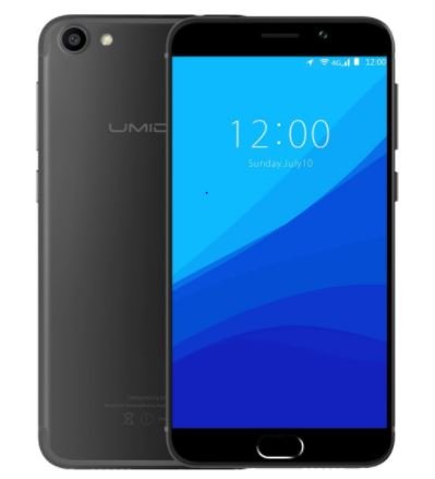 UMIDIGI G - Android 7.0 Schermo da 5 pollici GORILLA GLASS Ultra leggero e sottile 4G smartphone Quad Core 1.3GHz 2GB RAM 16GB Impronta digitale - Nero scuro