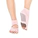 Produktbild Pinhan Frauen's Griffige Fingerless Yoga Socken Eindickung Pilates Ballett Socken Zurück Bottom Five-Socken Sport Yoga Socken Toe Weniger Yoga Ballett Socken, Rosa