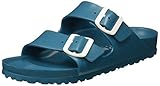 Anatomisch geformtes Fußbett BIRKENSTOCK Damen Arizona Sandalen, Türkis Turquoise, 38 EU