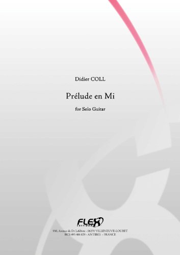 Partitura Clasica Prelude En Mi D Coll Solo Guitar Pdf