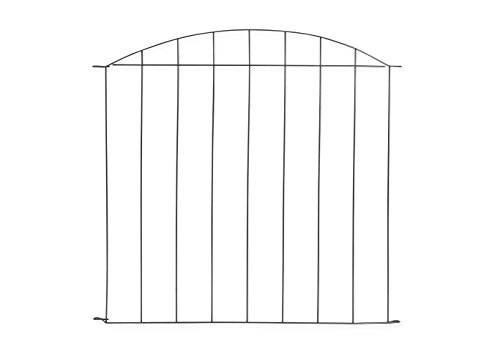 Metall Teichzaun – Set „Gräfrath“ 11 tlg. – anthrazit – Länge ca. 365 x 76,5/65 cm, Tiergehege, Gartenzaun, Campingzaun, Zaun, Zaunmatten, Steckzaun - 2