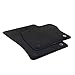 Produktbild Fussmatten Set vorn Teppich Belag Automatte Stoff Textil, Farbe: schwarz mit silberner Naht, Lieferumfang: 2 Stck fr vorn (1x links + 1x rechts)