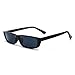 Produktbild juqilu Black Rock Klassische Sonnenbrille UV400 Vintage Damen Herren Kleine Rechteck Sonnenbrille C5