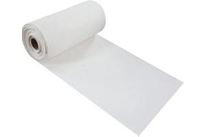 SOOKI Couverture Isolante en Fibre De Céramique - Résistante Aux Hautes Températures, 2300F pour Cuisinière, Cheminée, Four À Pizza, Four, Bricolage,2mm*500mm*1000mm