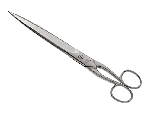 Hochwertige Papierschere Bastelschere hergestellt in Solingen, 10 Zoll = ca. 26 cm, aus rostfreiem poliertem Edelstahl, mit Aufbewahrungsetui